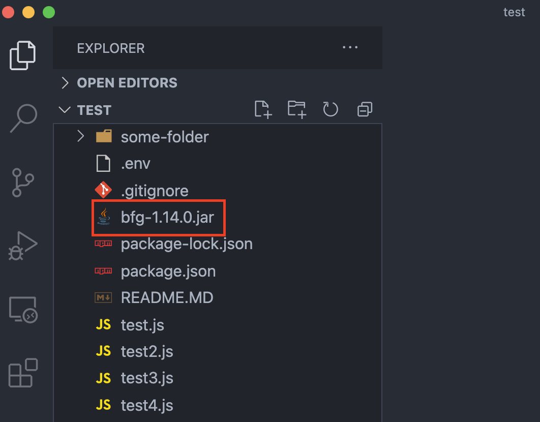 bfg in root folder